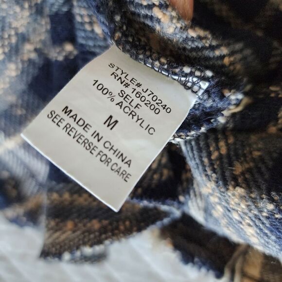 Blue buttercup oversized distress allover blue thunder sky shacket shirt - Picture 13 of 14